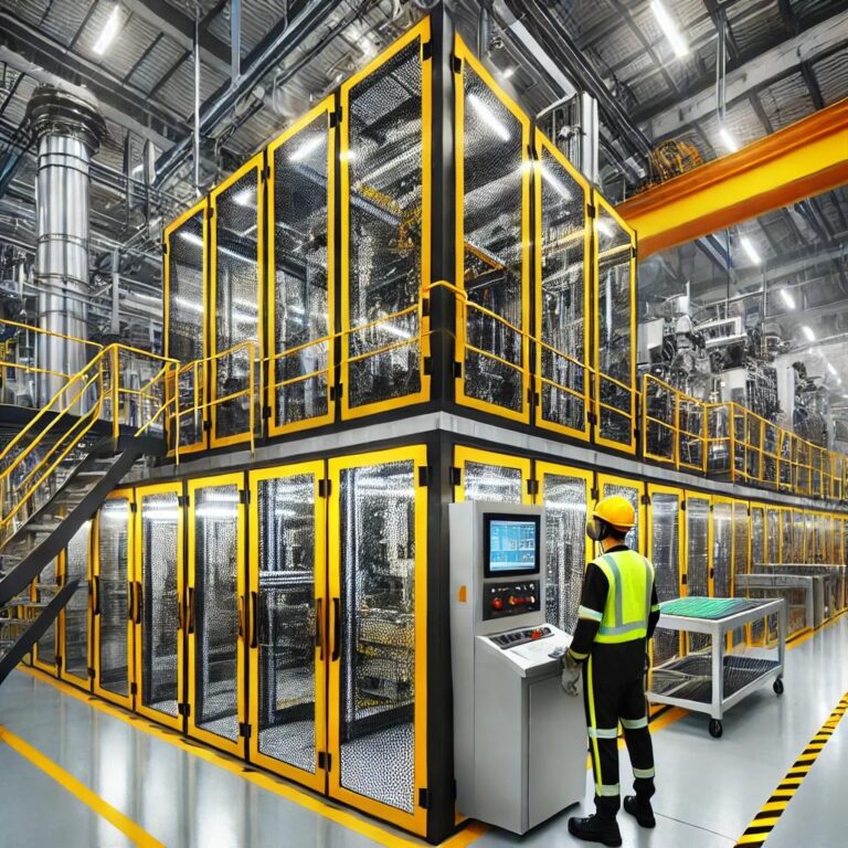 Panele wygrodzeniowe linii produkcyjnych